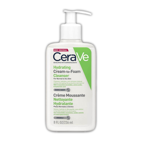 CeraVe Hydrating Cream To Foam Cleanser 236ml