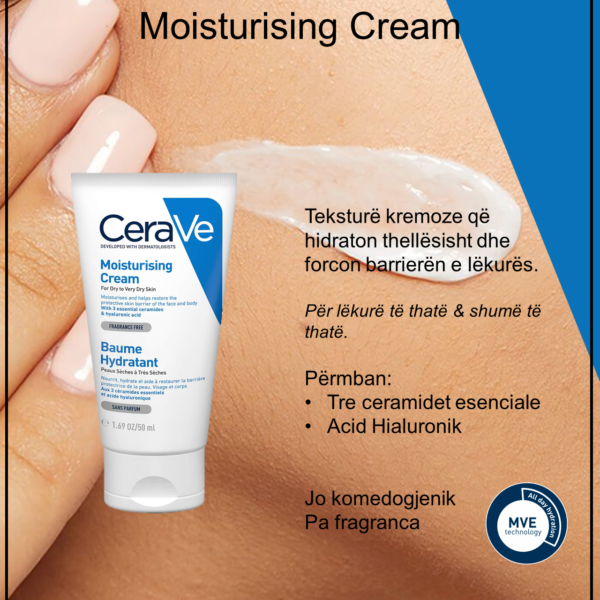 CeraVe Moisturising Cream 50ml for Face/Body Skindressed