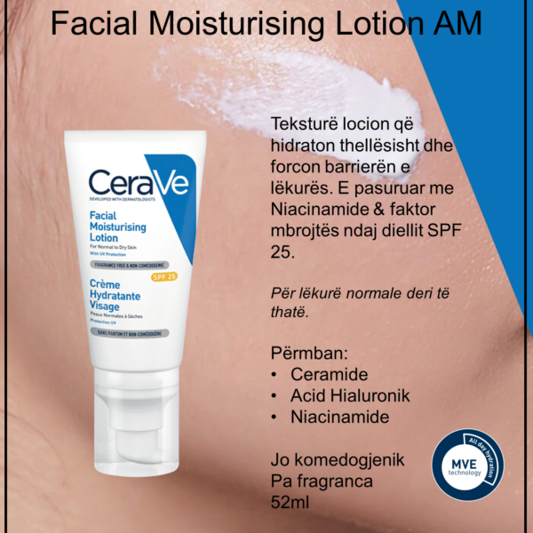 CERAVE Facial Moisturising Lotion ΑΜ SPF25 52ml